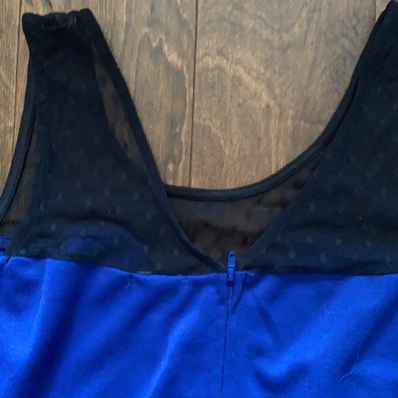Rhapsody blue dress with mesh cut outs - Picture 7 of 7